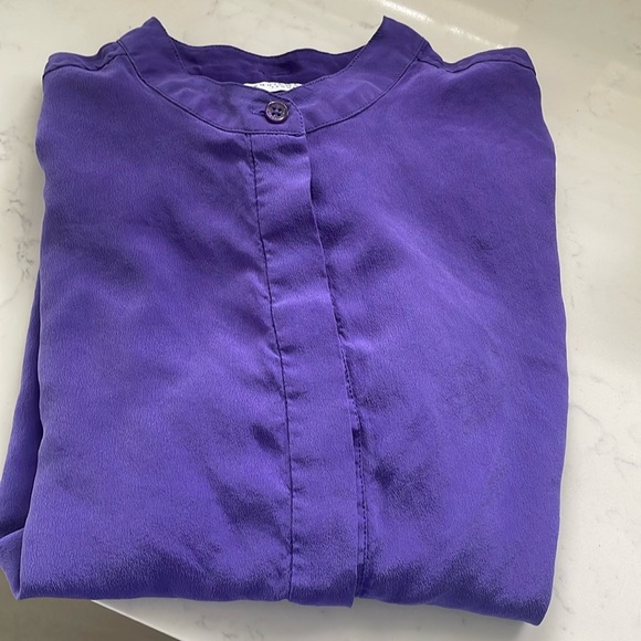 Equipment, silk purple, top/blouse - Picture 16 of 16